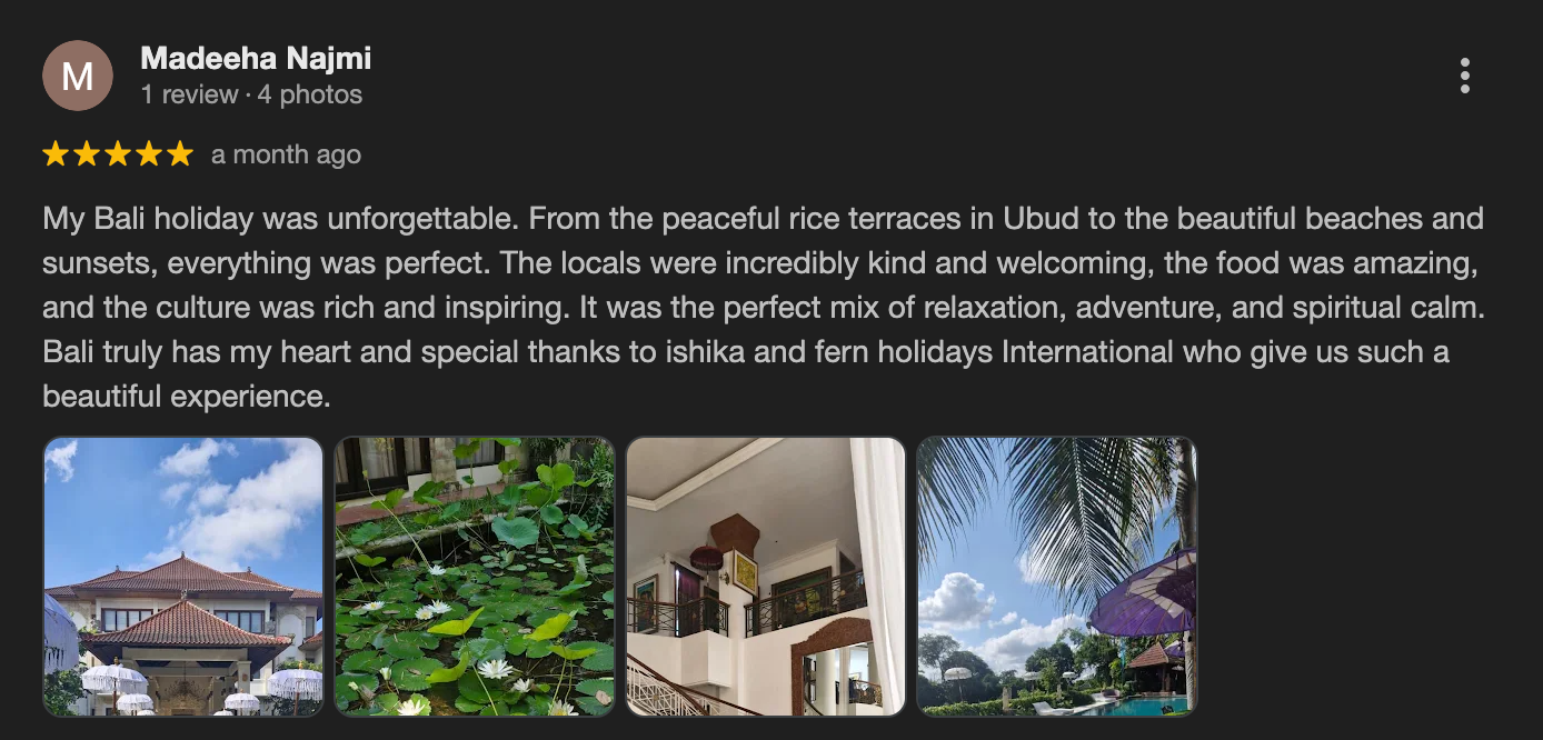 Google review – Priya Sharma