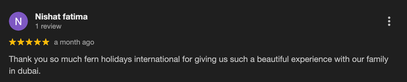 Google review – Vikram Singh