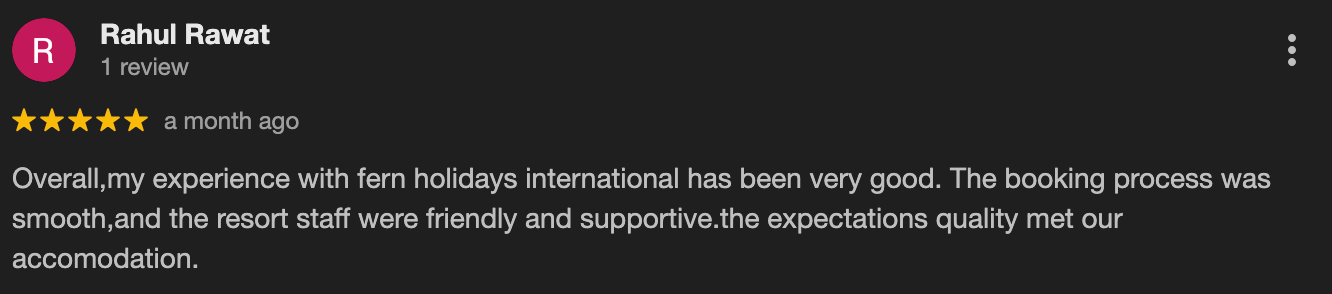 Google review – Kavita Desai