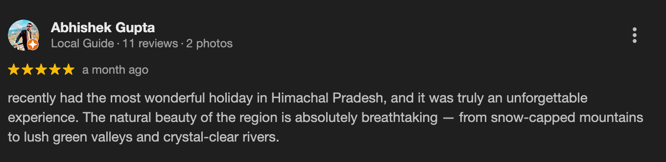 Google review – Arjun Reddy