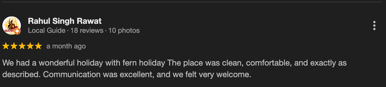 Google review – Meera Joshi